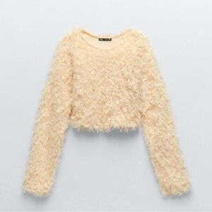Zara Beige Sweater, Size S